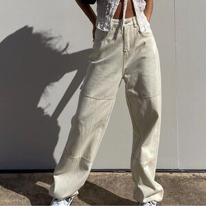 Princess Polly Straight-Leg Jeans “Copeland Jeans” White Women’s Size 6